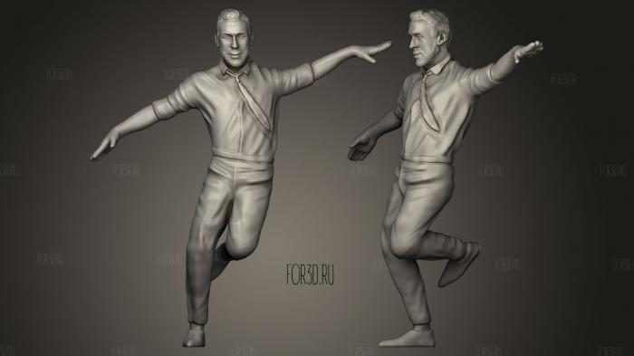 Танец Райана Гослинга 3d stl модель для ЧПУ
